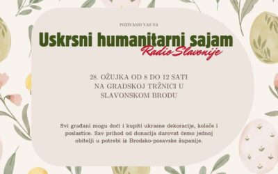 Sudjelujemo na Uskrsnom humanitarnom sajmu Radio Slavonije