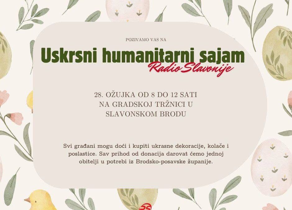 Sudjelujemo na Uskrsnom humanitarnom sajmu Radio Slavonije